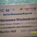 warszawa - birminhgam pocigiem