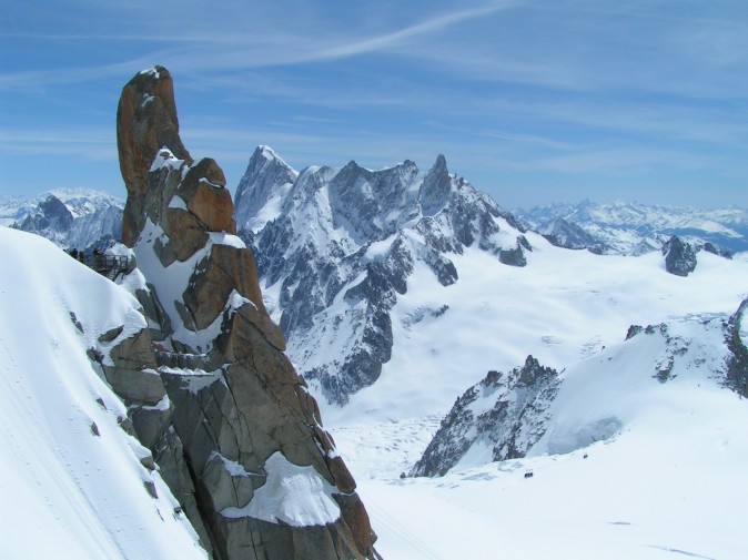 Szczyt Aiguille du Midi 3842m