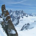 Szczyt Aiguille du Midi 3842m