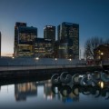 Hanging around Canary Wharf.