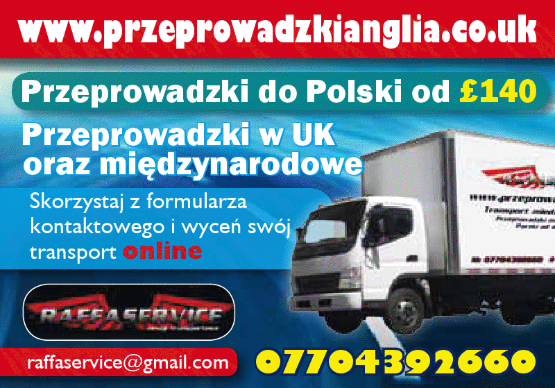 Przeprowadzki do Polski od 140£ 