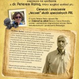 Geneza i znaczenie teczek sub specjalnych PRL, spotkanie z dr Peterem Rain