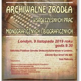 Archiwalne rda wspczesnych prac monograficznych i biograficznych